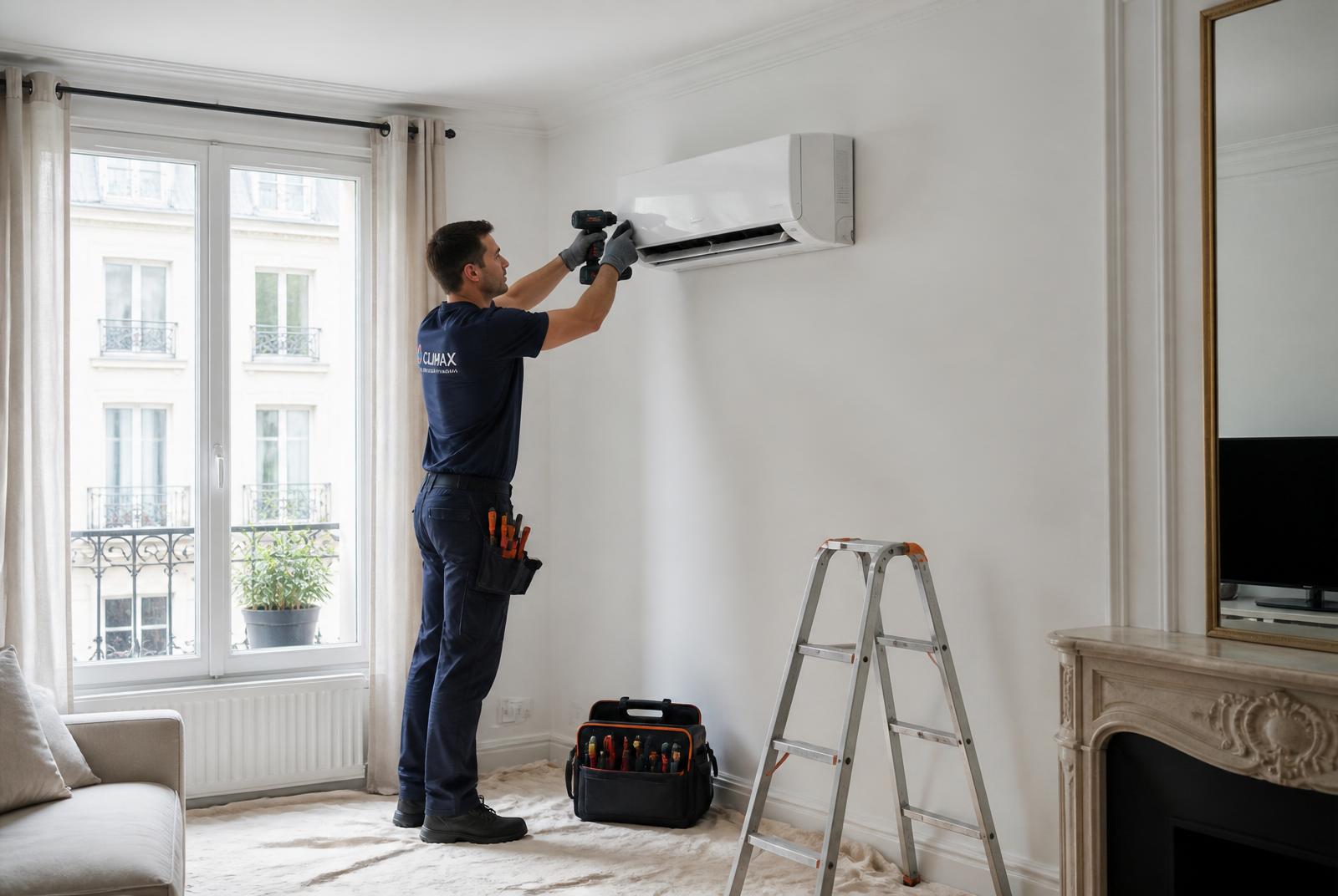 Installation d'un split mural par un climaticien vérifié à Saint-Étienne