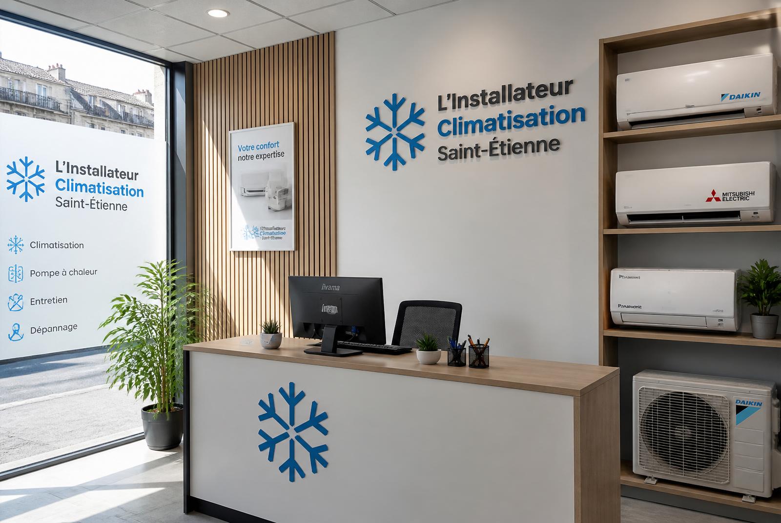Accueil intérieur de l'agence climatisation Saint-Étienne